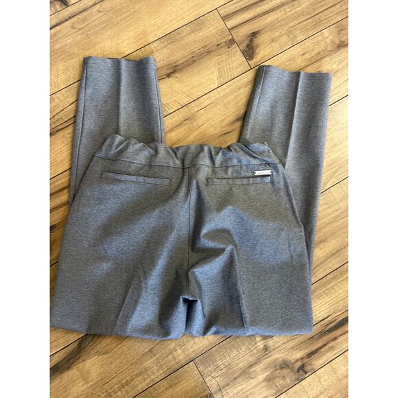 Adidas size small gray pull on pants cropped elastic waist - Picture 2 of 4